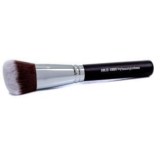 Angled Kabuki Blush Brush - Beauty Junkees Soft Synthetic Bristles for Applying Blusher Bronzer Contour Highlighter Foundation, Sculpting